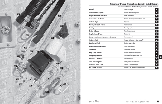 Floated Photographic Catalog Items Over an Illustrated Background
